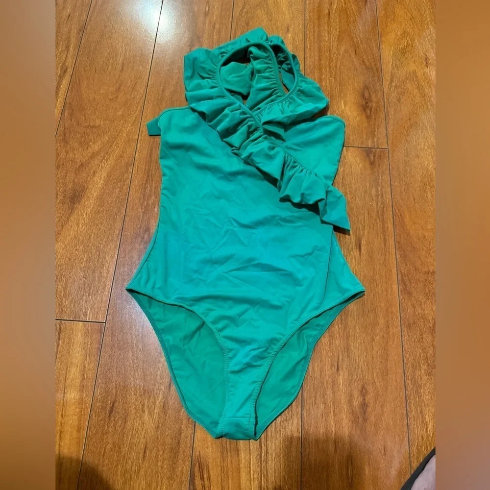 MAJE twiggy green syntheti elastane women swimming one piece